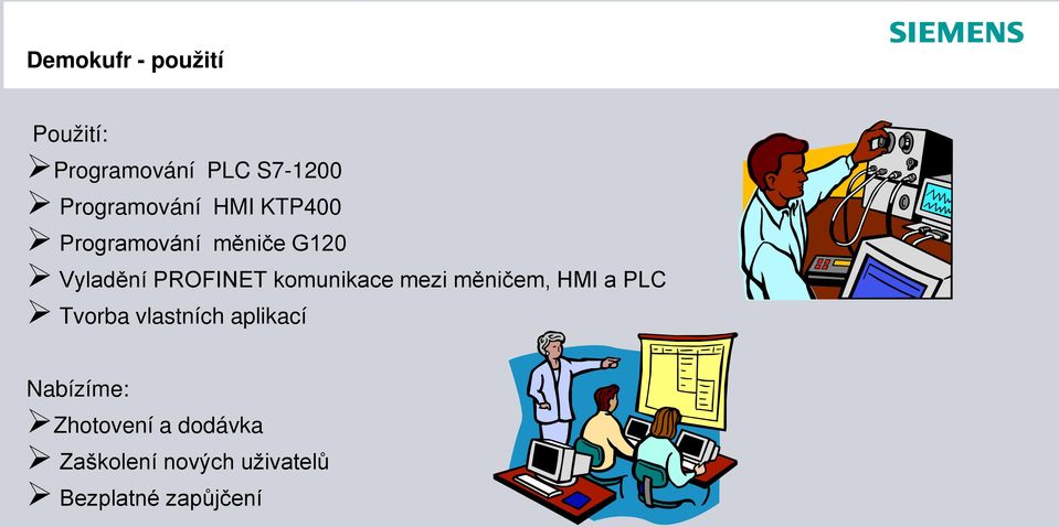 PROFINET komunikace mezi měničem, HMI a PLC Tvorba vlastních