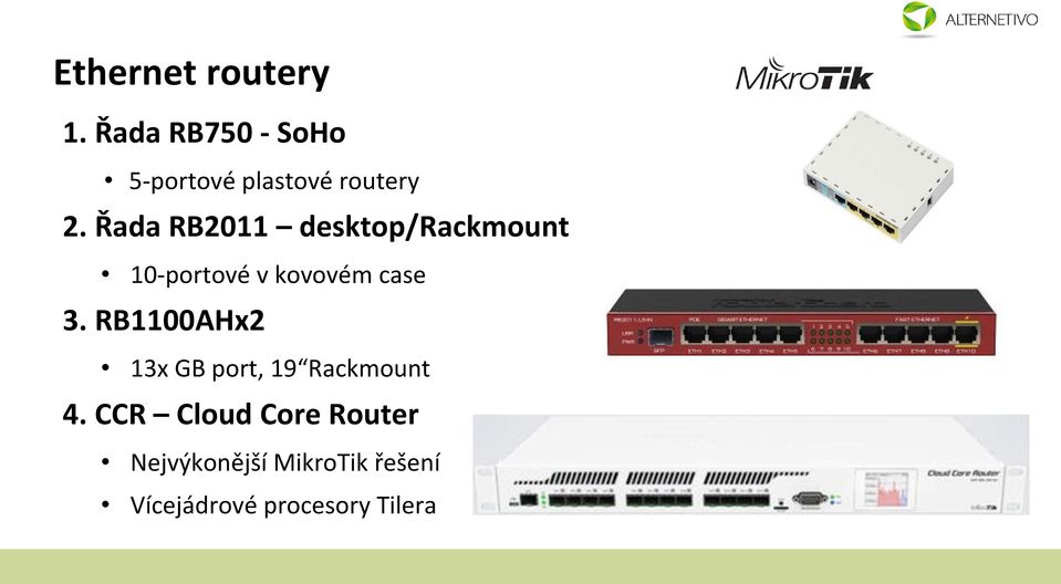 Řada RB2011 desktop/rackmount 10-portové v kovovém case 3.