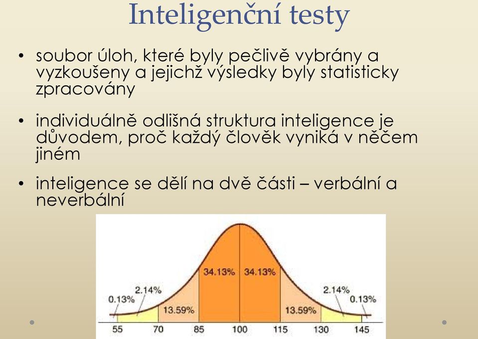 individuálně odlišná struktura inteligence je důvodem, proč každý