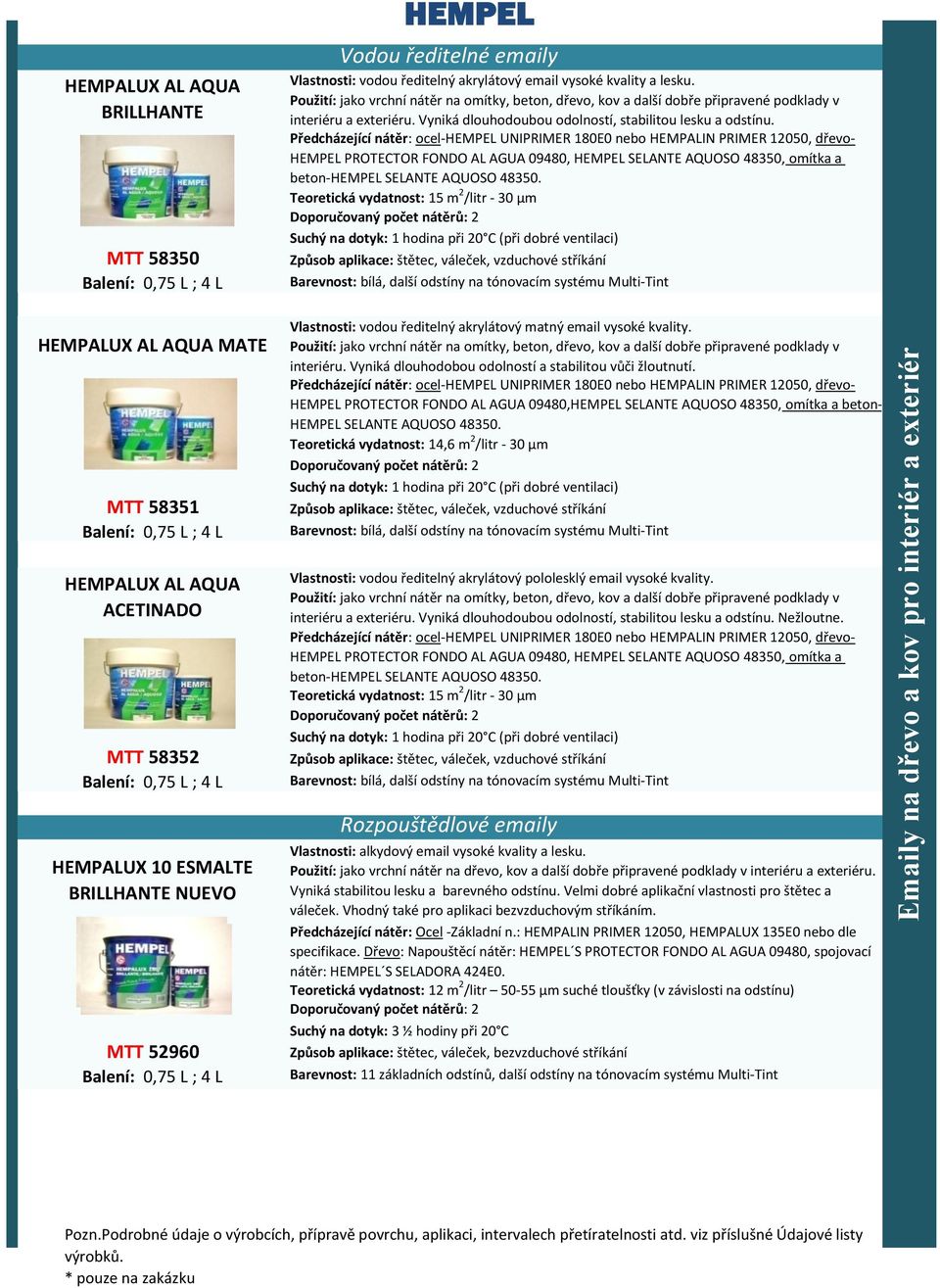 Vyniká dlouhodoubou odolností, stabilitou lesku a odstínu.