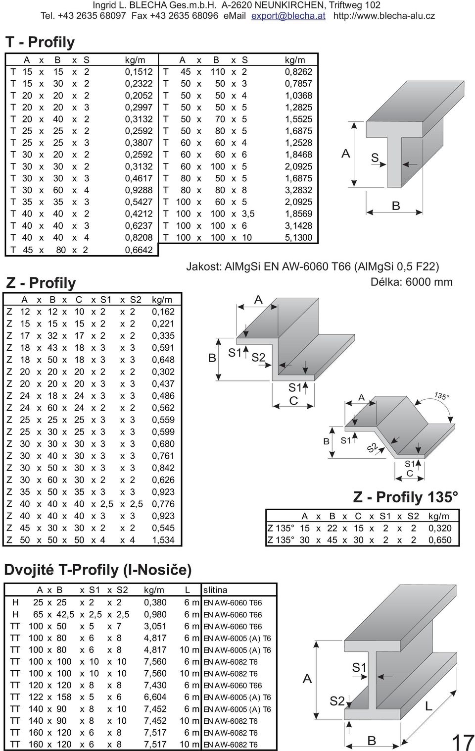 T 60 x 100 x 5 2,0925 T 30 x 30 x 3 0,4617 T 80 x 50 x 5 1,6875 T 30 x 60 x 4 0,9288 T 80 x 80 x 8 3,2832 T 35 x 35 x 3 0,5427 T 100 x 60 x 5 2,0925 T 40 x 40 x 2 0,4212 T 100 x 100 x 3,5 1,8569 T 40