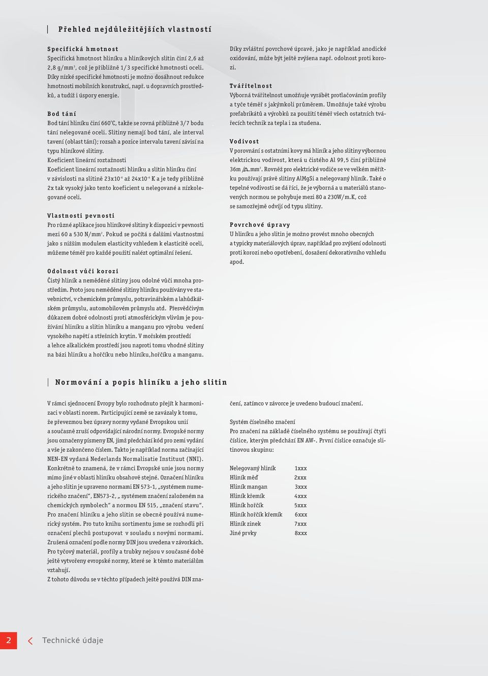 Bo tání Bo tání hliníku činí 660 o C, takže se rovná přibližně 3/7 bou tání nelegované oceli.