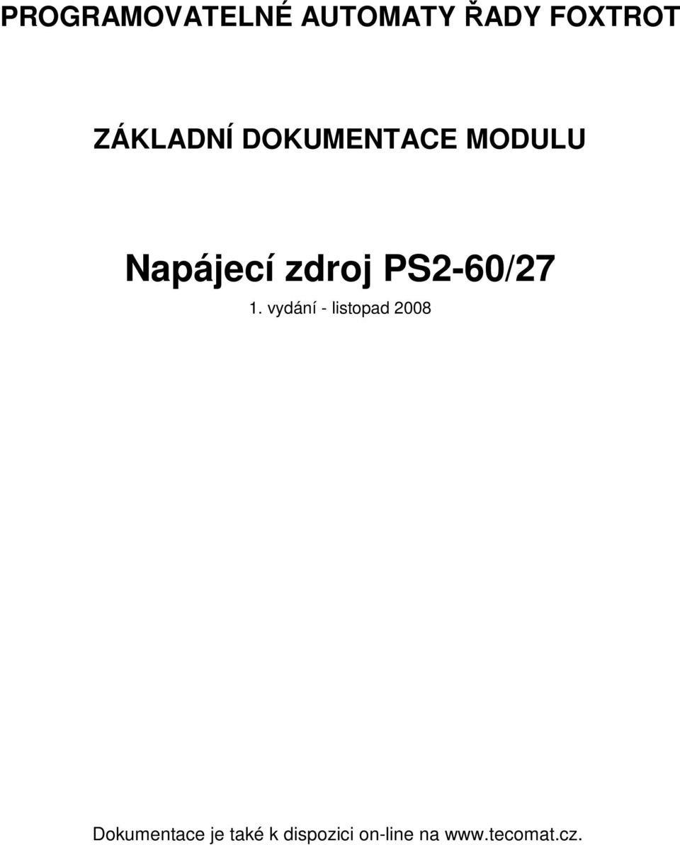 PS2-60/27 1.