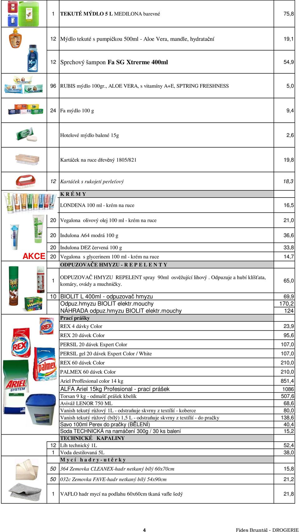 LONDENA 100 ml - krém na ruce 16,5 20 Vegalona olivový olej 100 ml - krém na ruce 21,0 20 Indulona A64 modrá 100 g 36,6 20 Indulona DEZ červená 100 g 33,8 AKCE 20 Vegalona s glycerinem 100 ml - krém