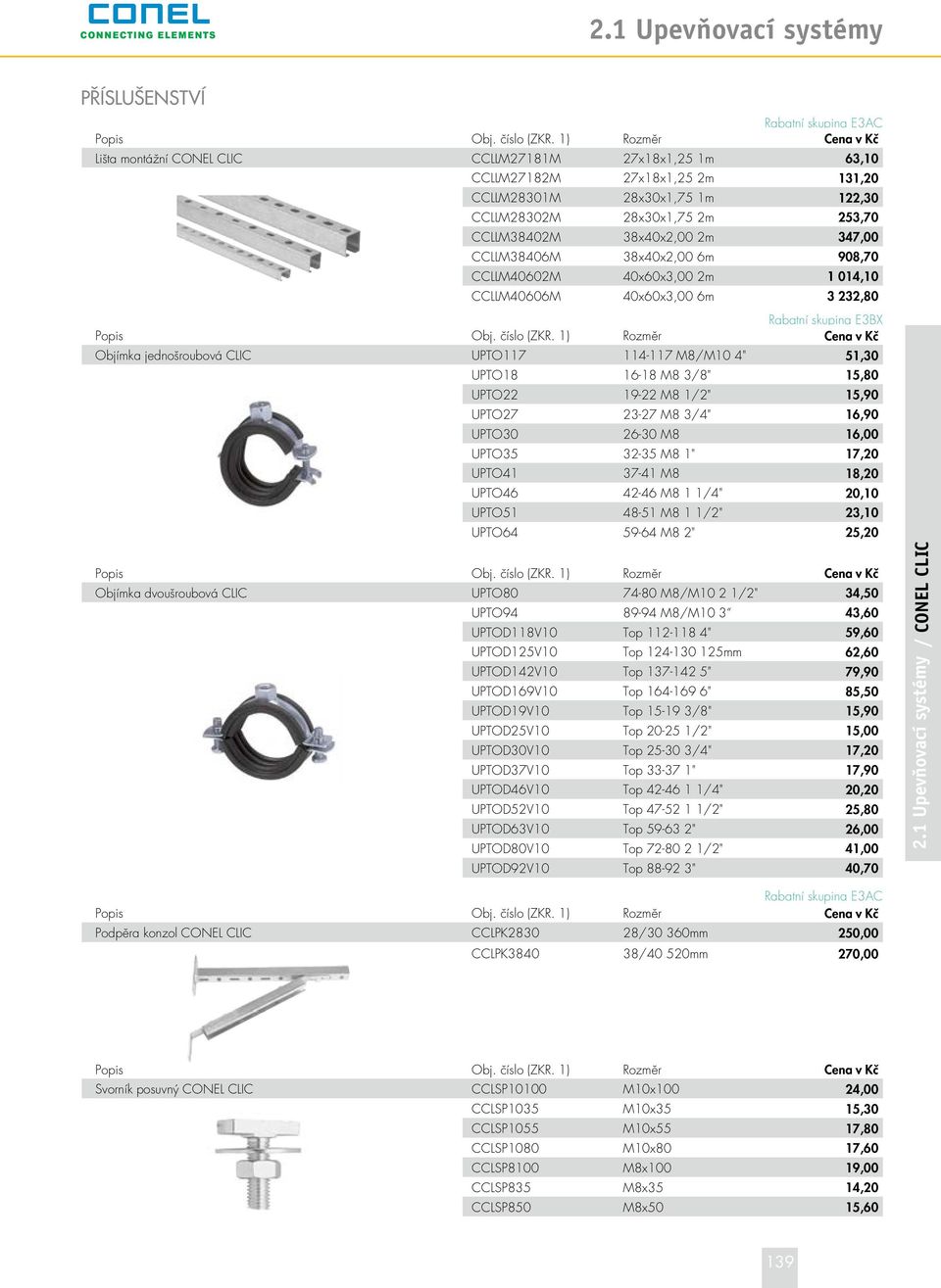 CCLLM38402M 38x40x2,00 2m 347,00 CCLLM38406M 38x40x2,00 6m 908,70 CCLLM40602M 40x60x3,00 2m 1 014,10 CCLLM40606M 40x60x3,00 6m 3 232,80 Rabatní skupina E3BX Popis Obj. číslo (ZKR.