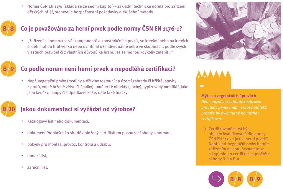 komponentů a konstrukčních prvků, se kterými nebo na kterých si děti mohou hrát venku nebo uvnitř, ať už individuálně nebo ve skupinách, podle svých vlastních pravidel či z vlastních důvodů ke hraní,