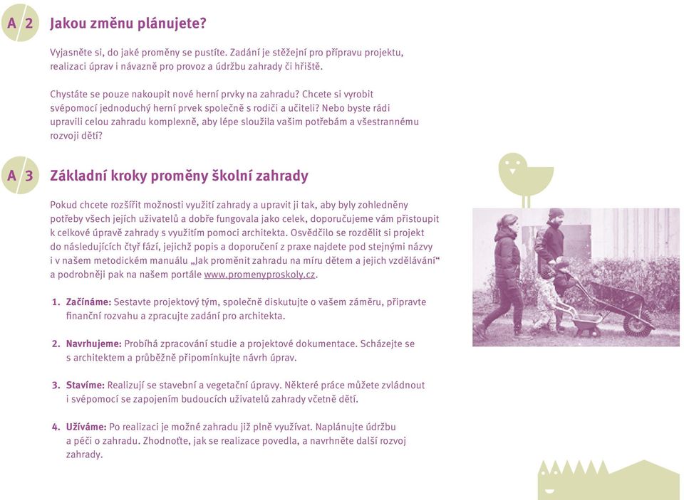 Nebo byste rádi upravili celou zahradu komplexně, aby lépe sloužila vašim potřebám a všestrannému rozvoji dětí? A.