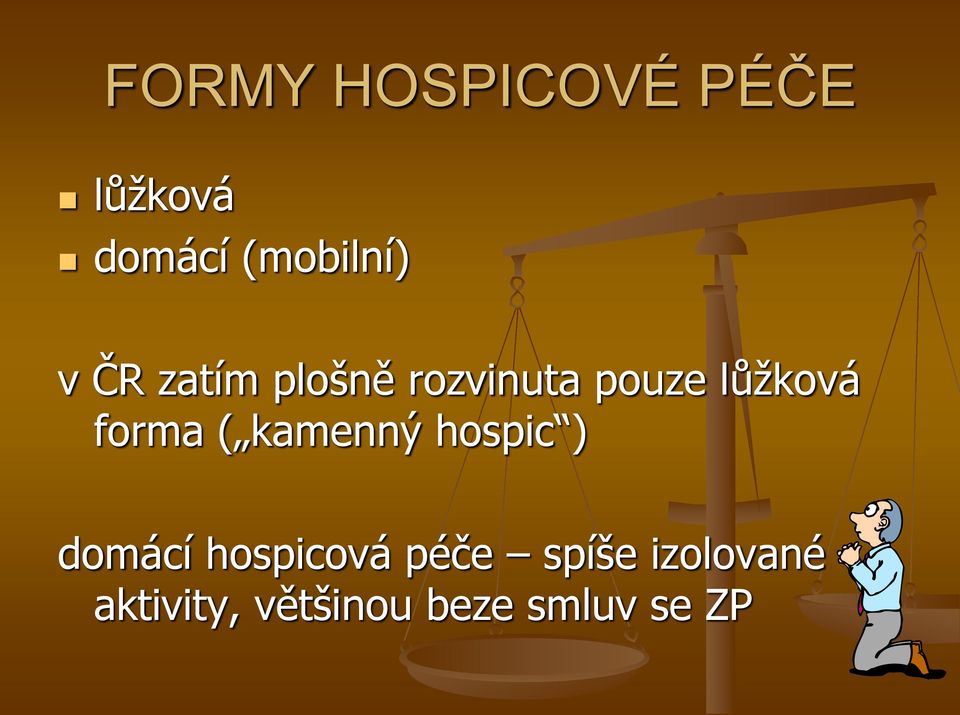 forma ( kamenný hospic ) domácí hospicová péče