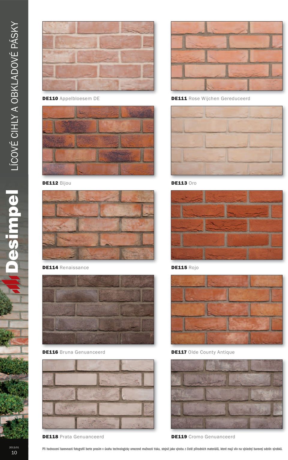 DE119 Cromo Genuanceerd 10 Při hodnocení barevnosti fotografií berte prosím v úvahu technologicky omezené