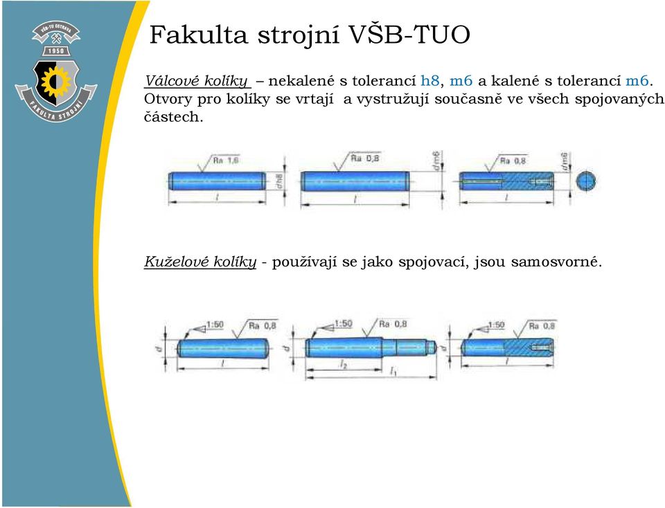 Přednáška č.12 Čepy, kolíky, zděře, pružiny - PDF Stažení zdarma