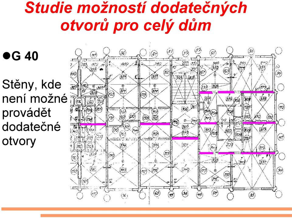 celý dům G 40 Stěny, kde