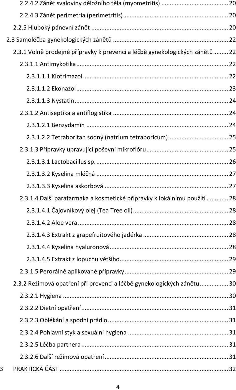 Samoléčba gynekologických zánětů - PDF Stažení zdarma