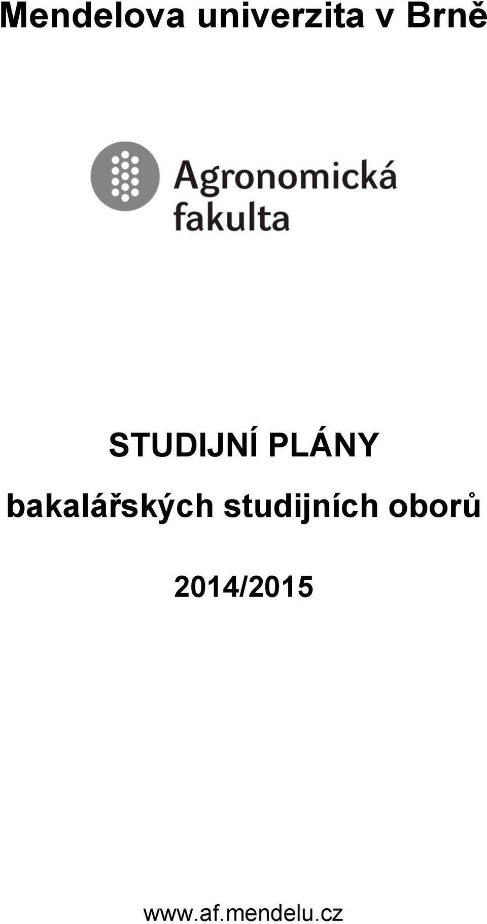 bakalářských studijních