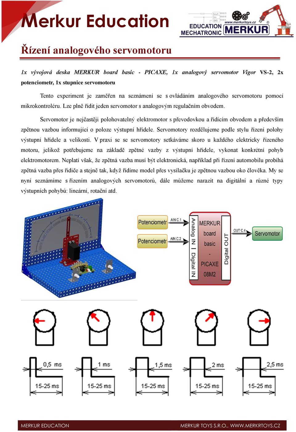 Servomotor je nejčastěji polohovatelný elektromotor s převodovkou a řídícím obvodem a především zpětnou vazbou informující o poloze výstupní hřídele.
