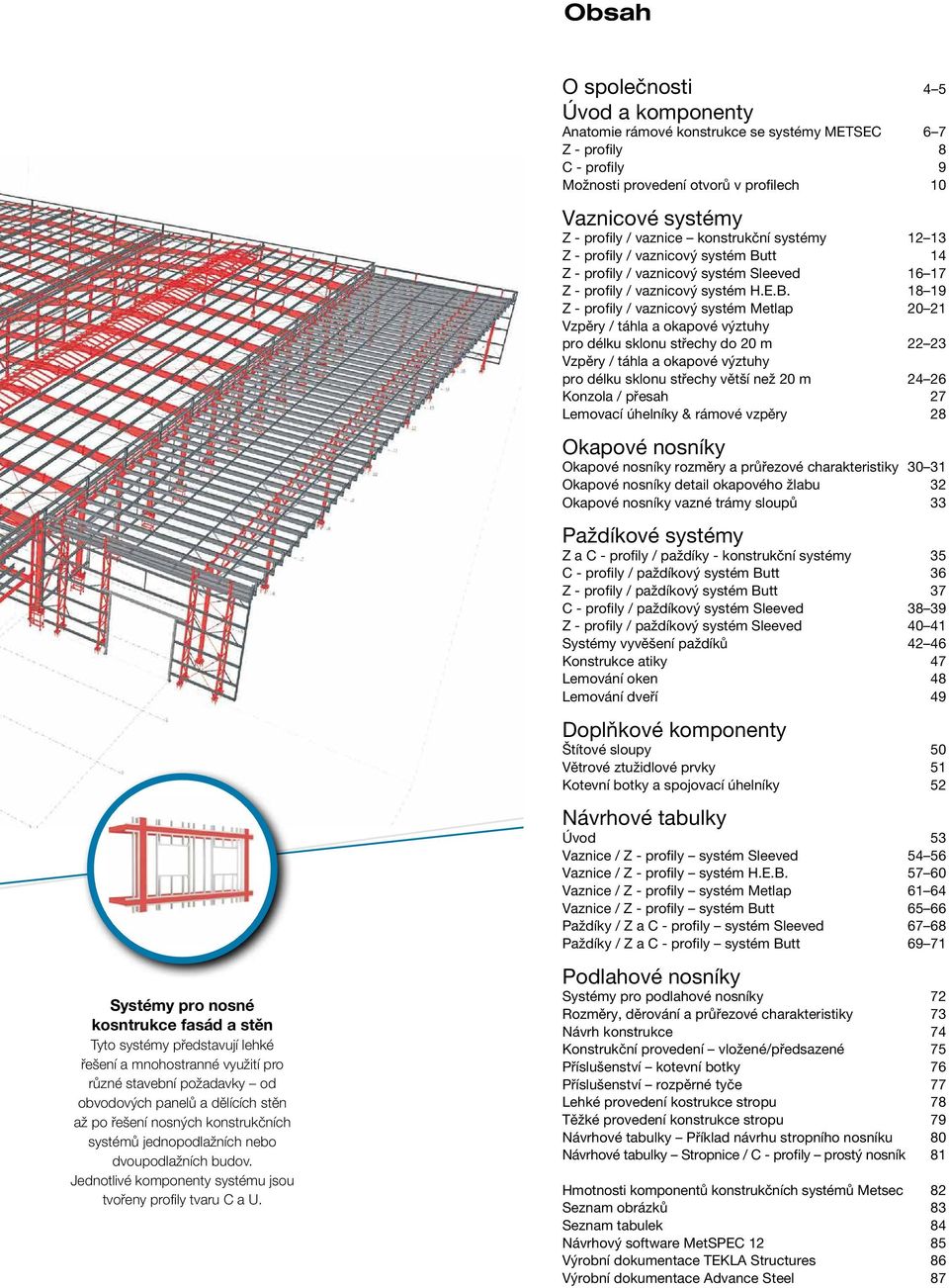 Z a C profily ZED VAZNICOVÉ SYSTÉMY. Návrhové tabulky podle ČSN EN. pro  sekundární ocelové konstrukce - PDF Stažení zdarma