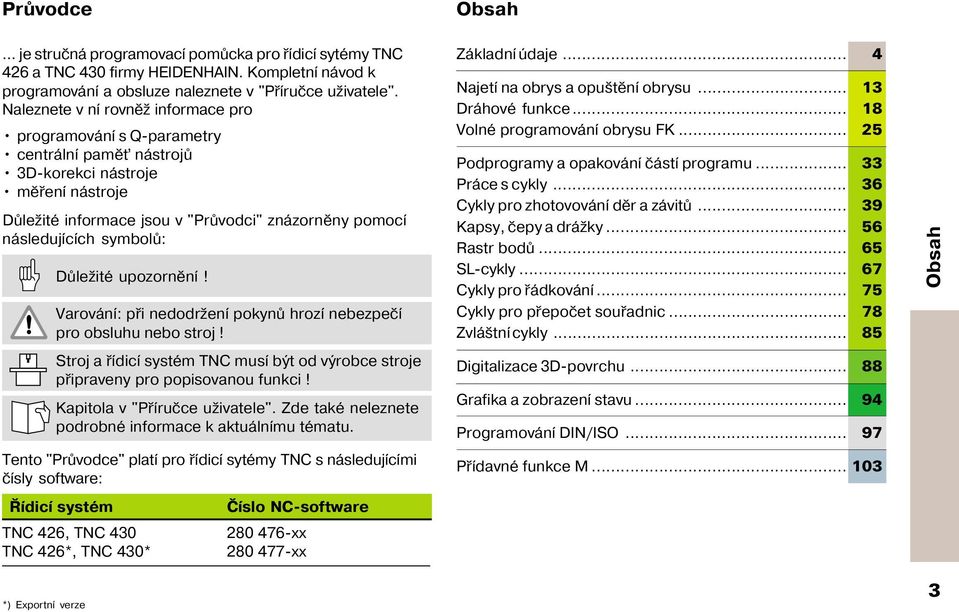 Průvodce TNC 426 TNC /2002 Český (cs) - PDF Free Download