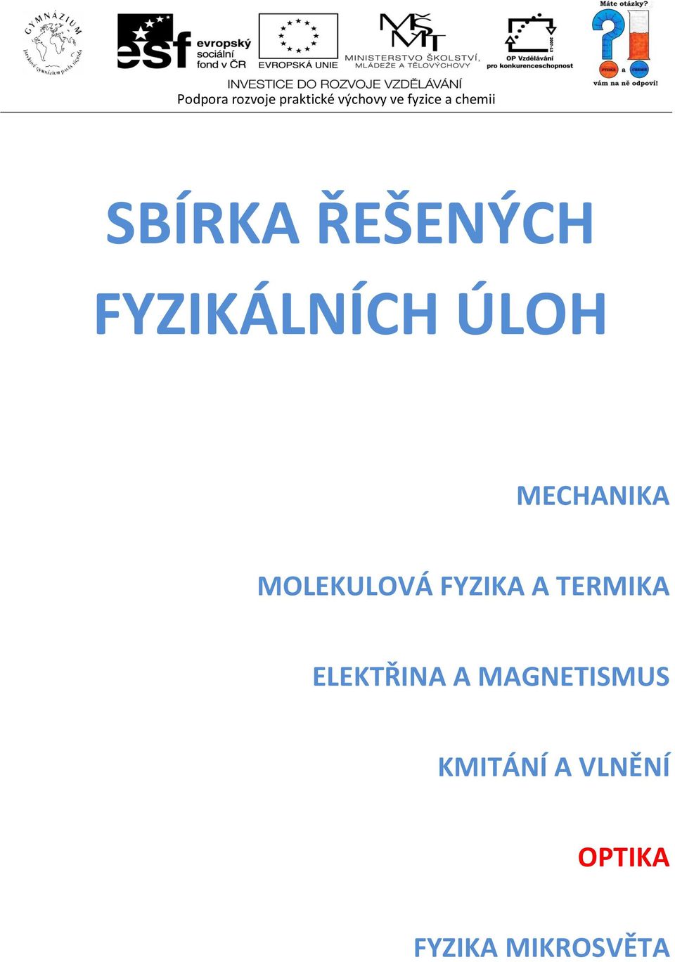 TERMIKA ELEKTŘINA A MAGNETISMUS