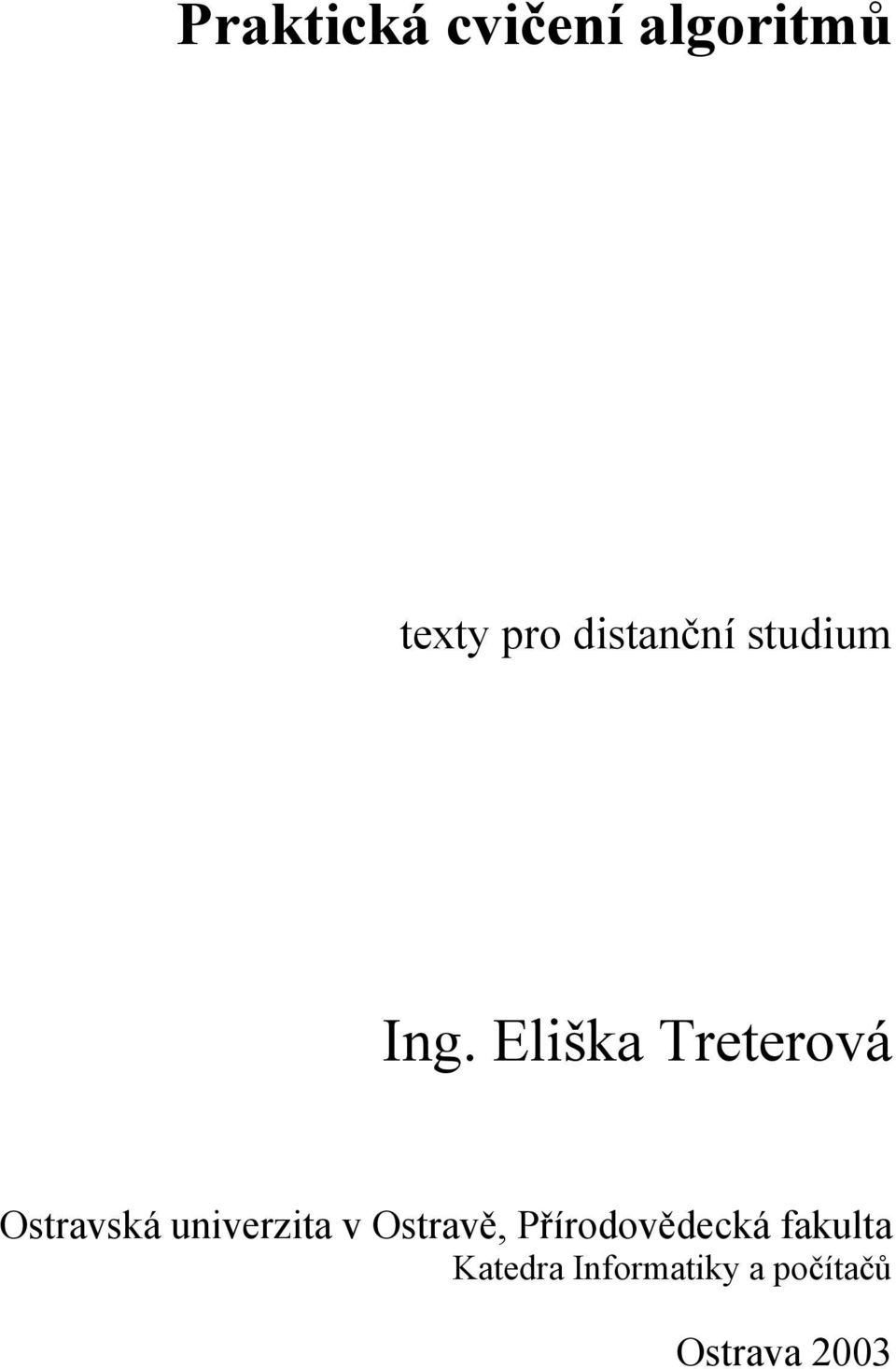 univerzita v Ostravě, Přírodovědecká