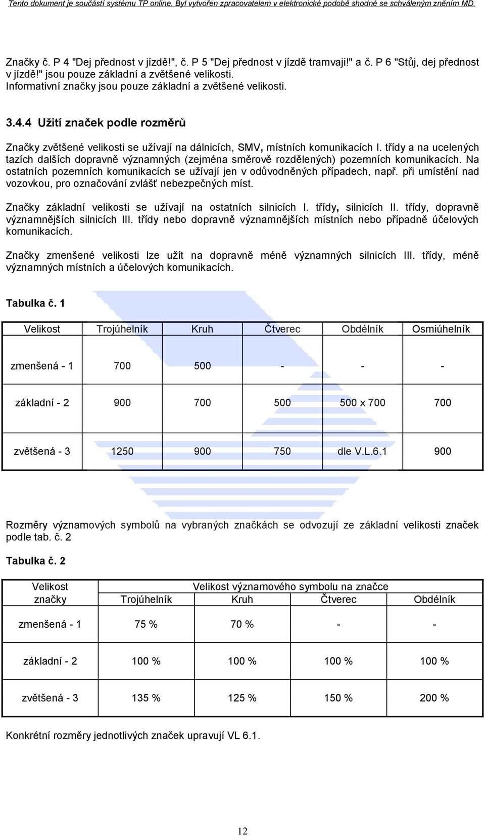třídy a na ucelených tazích dalších dopravně významných (zejména směrově rozdělených) pozemních komunikacích. Na ostatních pozemních komunikacích se užívají jen v odůvodněných případech, např.