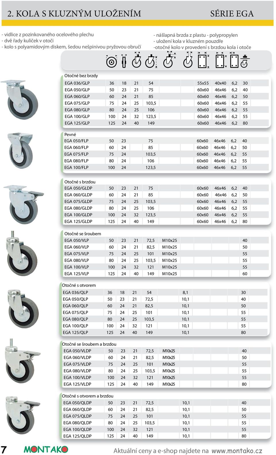 060/GLP 60 24 21 85 60x60 46x46 6,2 50 EGA 075/GLP 75 24 25 103,5 60x60 46x46 6,2 55 EGA 080/GLP 80 24 25 106 60x60 46x46 6,2 55 EGA 100/GLP 100 24 32 123,5 60x60 46x46 6,2 55 EGA 125/GLP 125 24 40