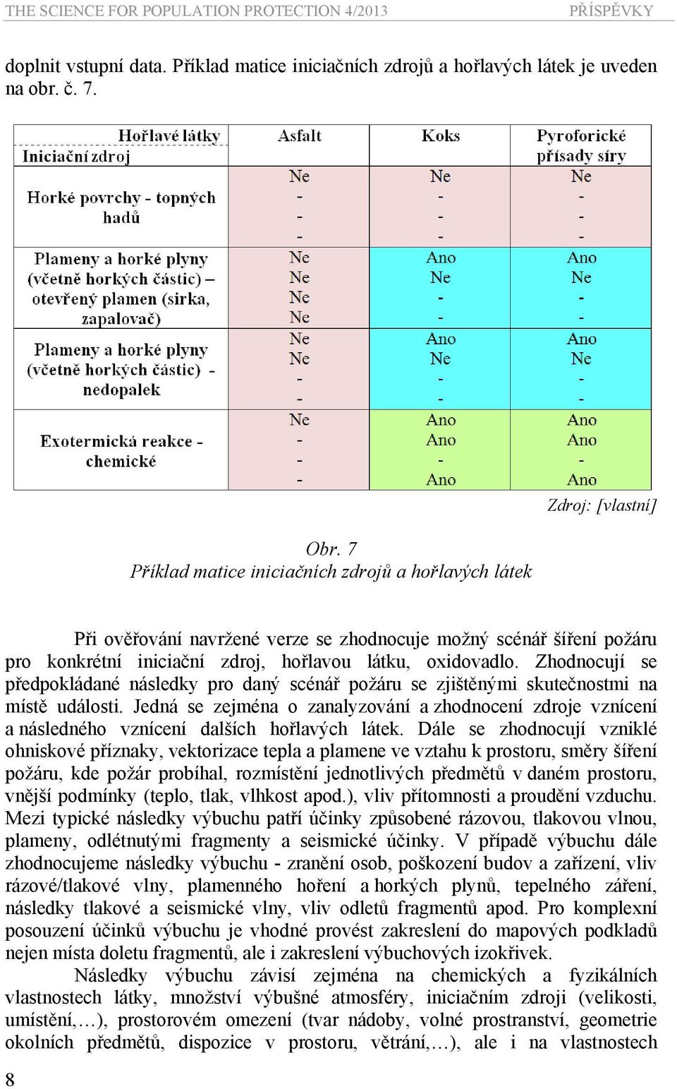 Zhodnocují se předpokládané následky pro daný scénář požáru se zjištěnými skutečnostmi na místě události.