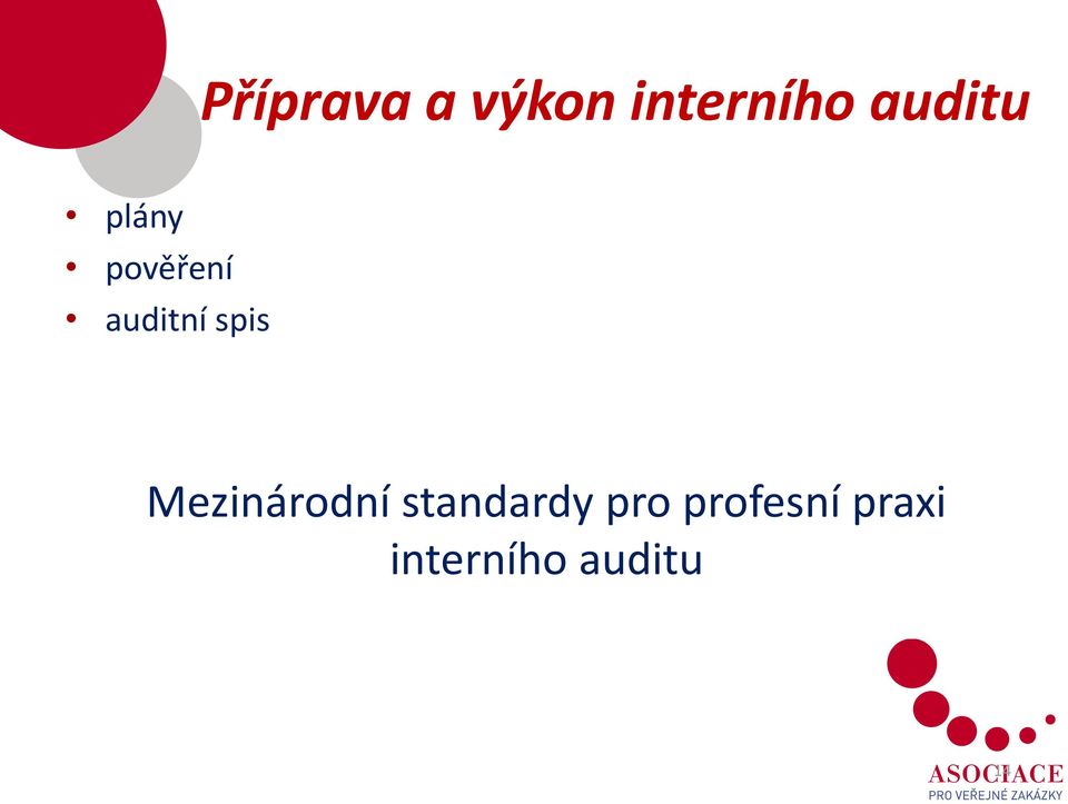 spis Mezinárodní standardy pro