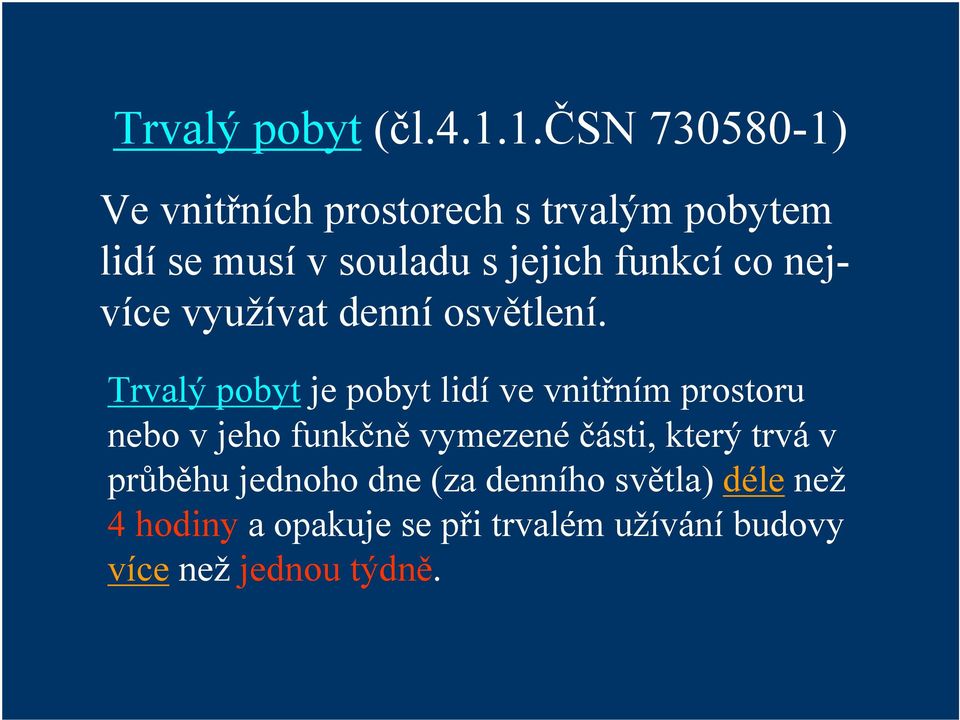 Požadavky na osvětlování denním osvětlením v pracovním (a komunálním)  prostředí - PDF Free Download