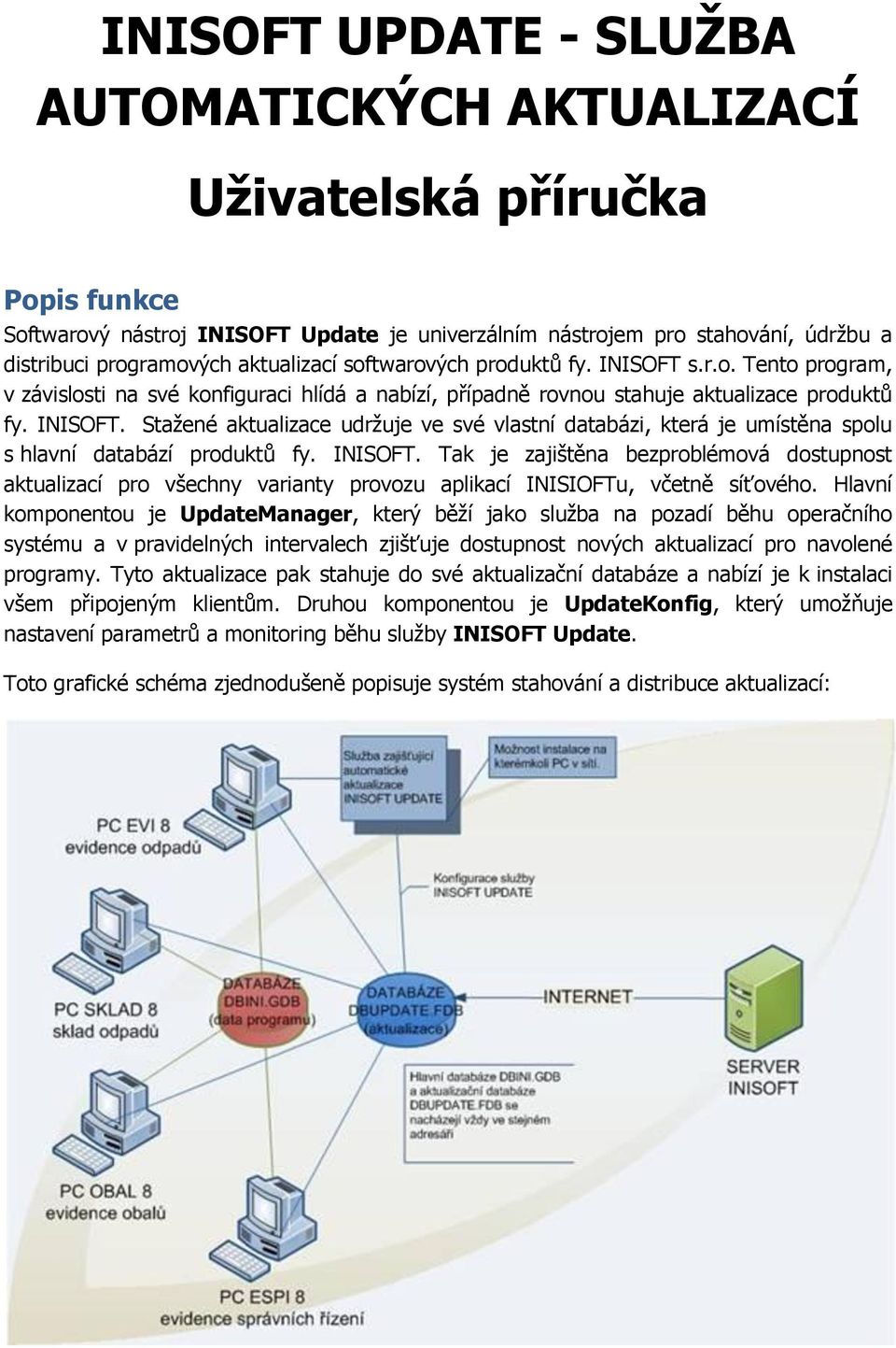 INISOFT. Tak je zajištěna bezproblémová dostupnost aktualizací pro všechny varianty provozu aplikací INISIOFTu, včetně síťového.