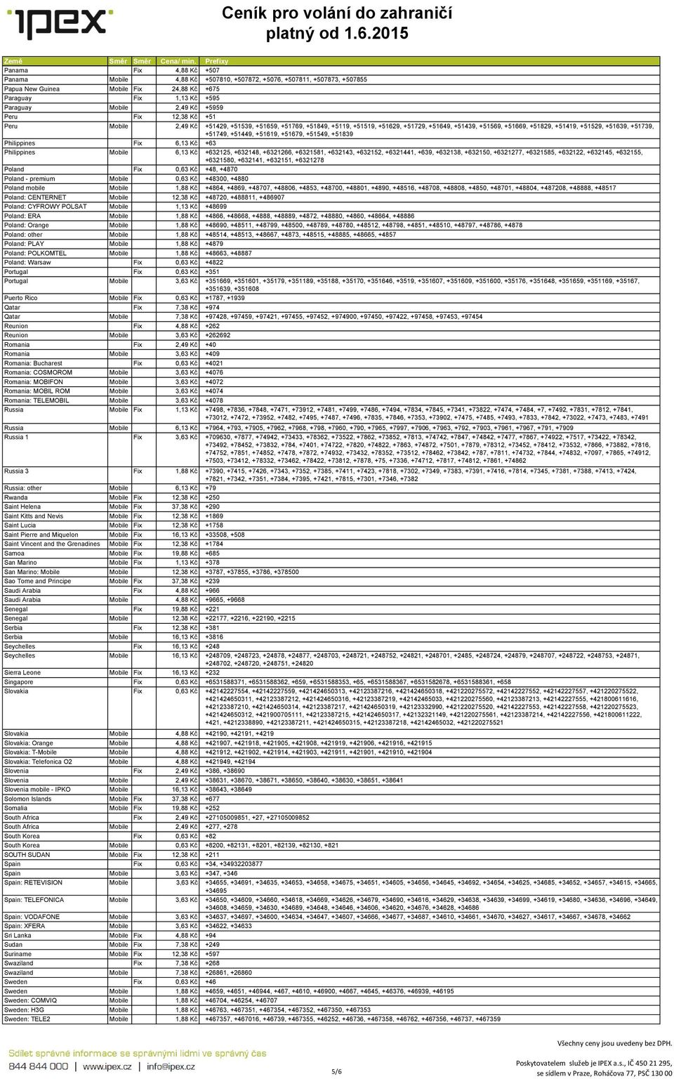 +51619, +51679, +51549, +51839 Philippines Fix 6,13 Kč +63 Philippines Mobile 6,13 Kč +632125, +632148, +6321266, +6321581, +632143, +632152, +6321441, +639, +632138, +632150, +6321277, +6321585,