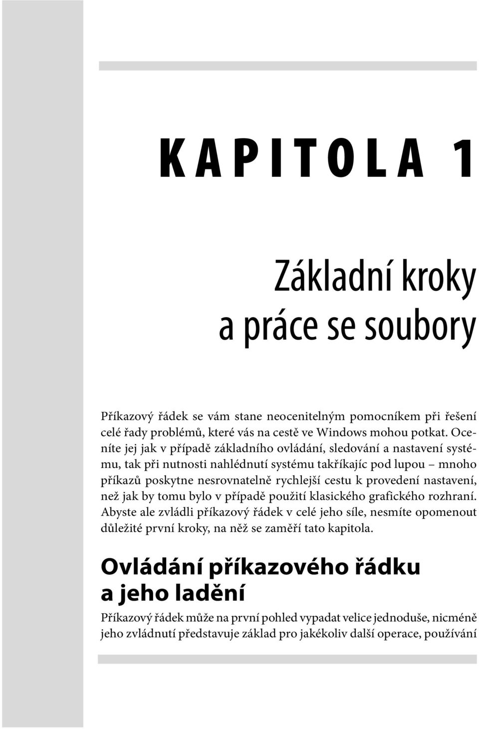 provedení nastavení, než jak by tomu bylo v případě použití klasického grafického rozhraní.