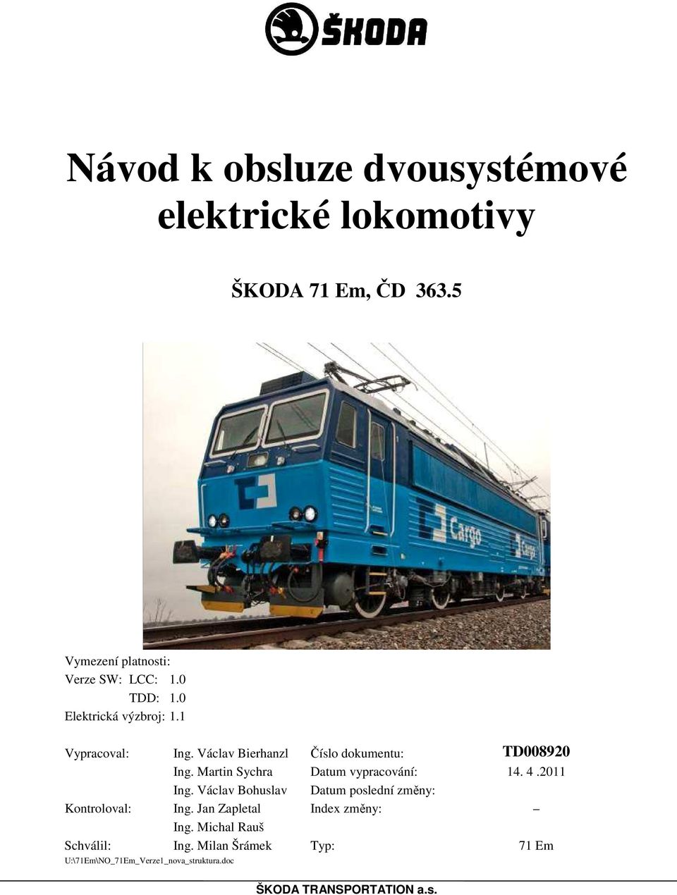 Návod k obsluze dvousystémové elektrické lokomotivy - PDF Stažení zdarma