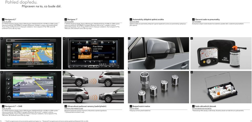 vysokovýkonový zesilovač, igo PRIMO 2 navigace, Bluetooth.