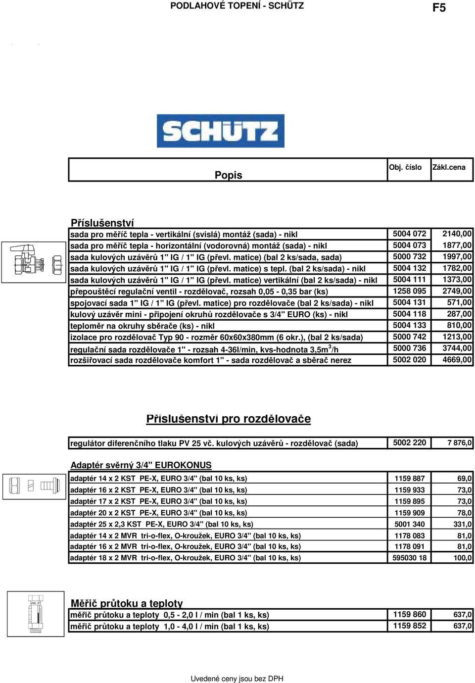 (bal 2 ks/sada) - nikl 5004 132 1782,00 sada kulových uzávěrů 1" IG / 1" IG (převl.