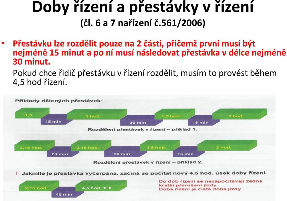 přičemžprvnímusíbýt nejméně15 minut a po nímusínásledovat přestávka