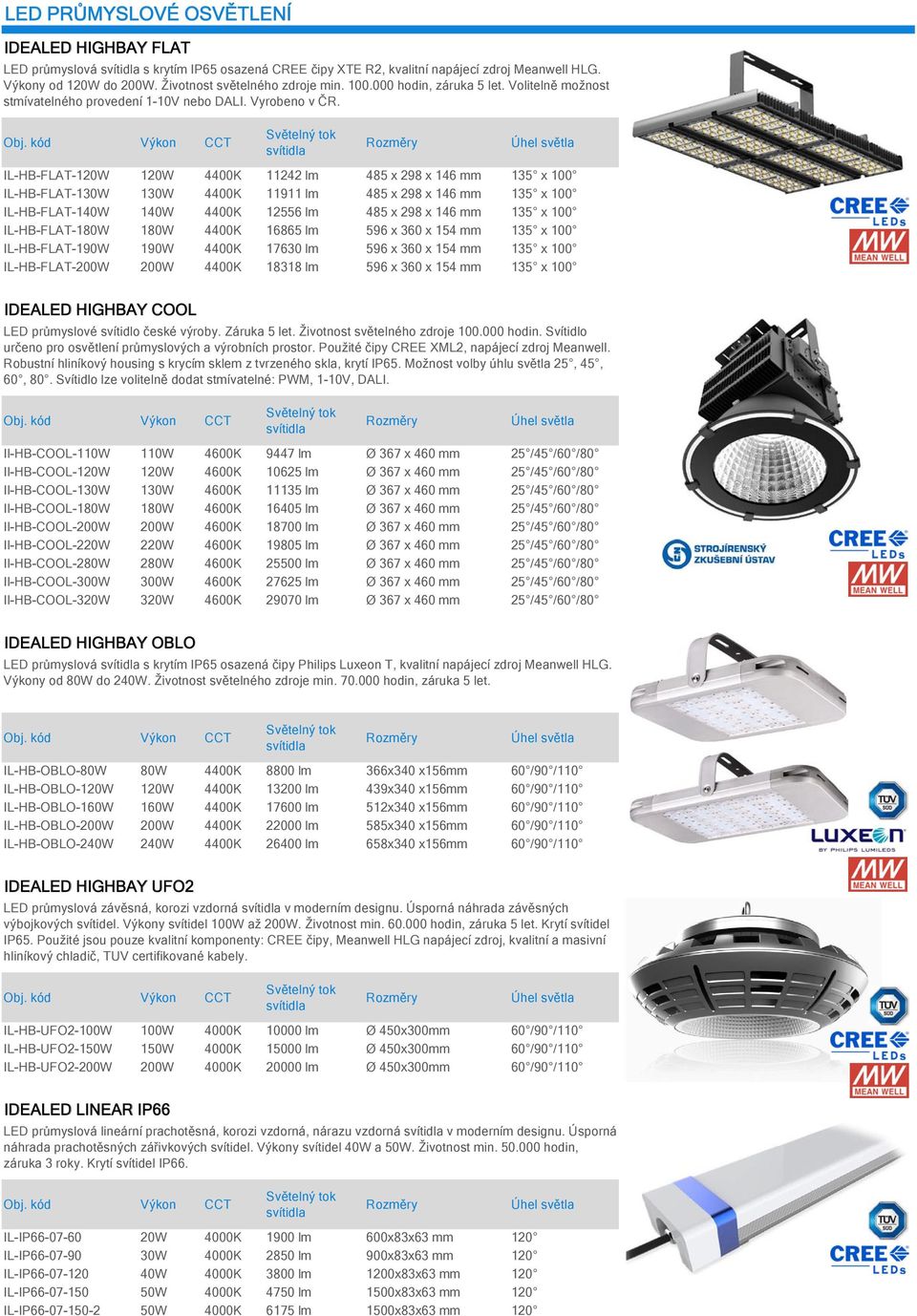 IL-HB-FLAT-120W 120W 4400K 11242 lm 485 x 298 x 146 mm 135 x 100 IL-HB-FLAT-130W 130W 4400K 11911 lm 485 x 298 x 146 mm 135 x 100 IL-HB-FLAT-140W 140W 4400K 12556 lm 485 x 298 x 146 mm 135 x 100