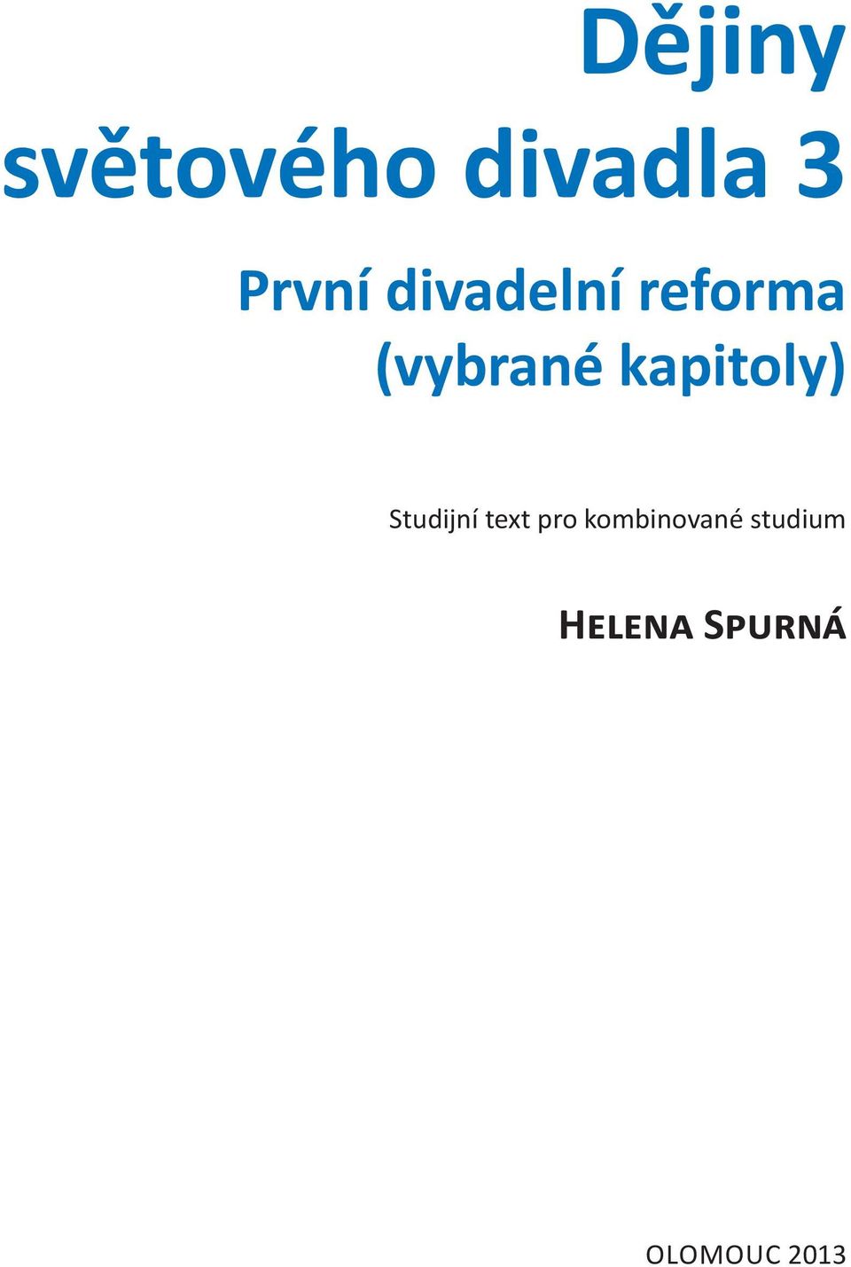 (vybrané kapitoly) Studijní