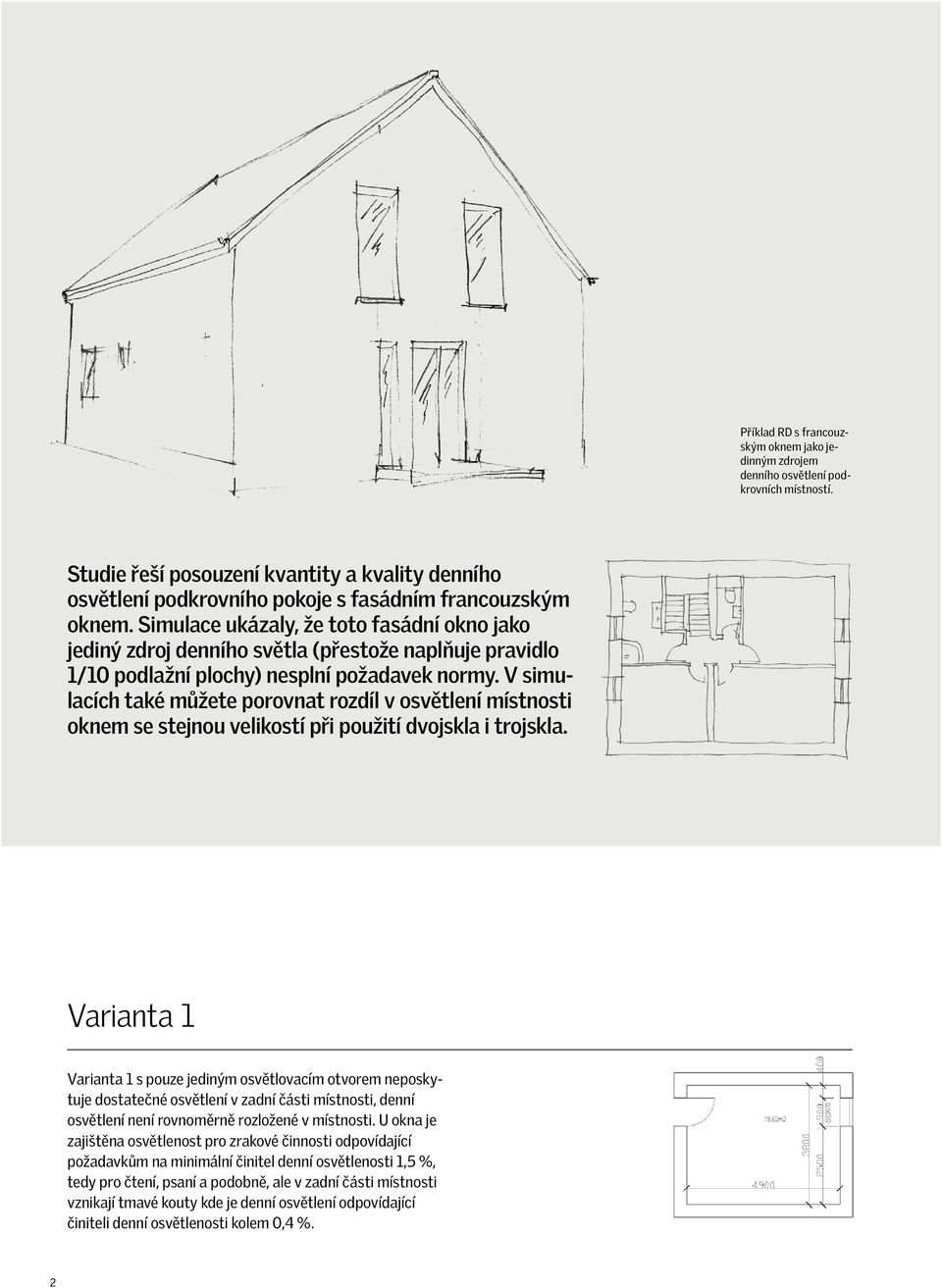 Pravidlo 1/10 nestačí Posouzení denního osvětlení místnosti - PDF Stažení  zdarma