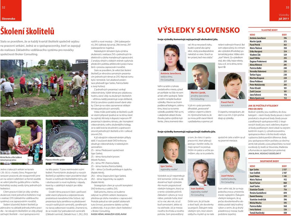 Michal Mucha a Alla Laláková týmově porcují jelena Jedno z takových setkání se konalo i 29. 30. 6. v hotelu Sitno.