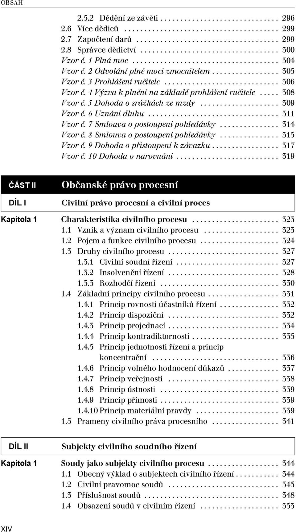 ............................ 306 Vzor č. 4 Výzva k plnění na základě prohlášení ručitele..... 308 Vzor č. 5 Dohoda o srážkách ze mzdy.................... 309 Vzor č. 6 Uznání dluhu................................. 311 Vzor č.