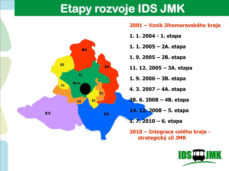 etapa 1. 9. 2006 3B. etapa 4. 3. 2007 4A. etapa 28. 6. 2008 4B. etapa 14.