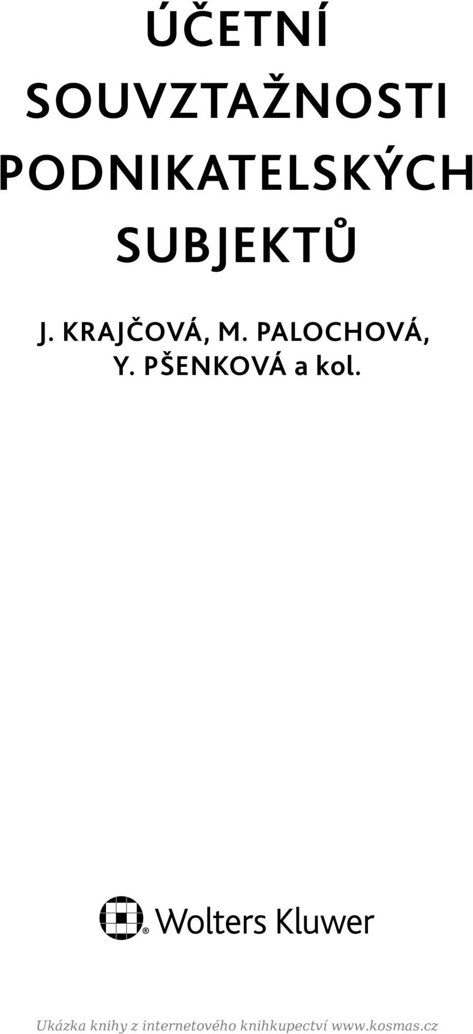 PALOCHOVÁ, Y. PŠENKOVÁ a kol.