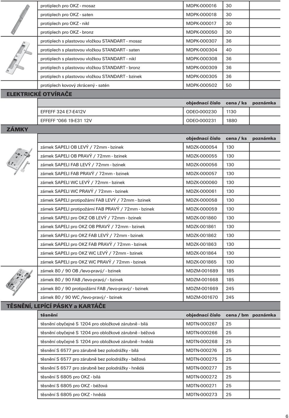 bronz MDPK-000309 36 protiplech s plastovou vložkou STANDART - bzinek MDPK-000305 36 protiplech kovový zkrácený - satén MDPK-000502 50 ELEKTRICKÉ OTVÍRAČE EFFEFF 324 E7-E412V ODEO-000230 1130 EFFEFF