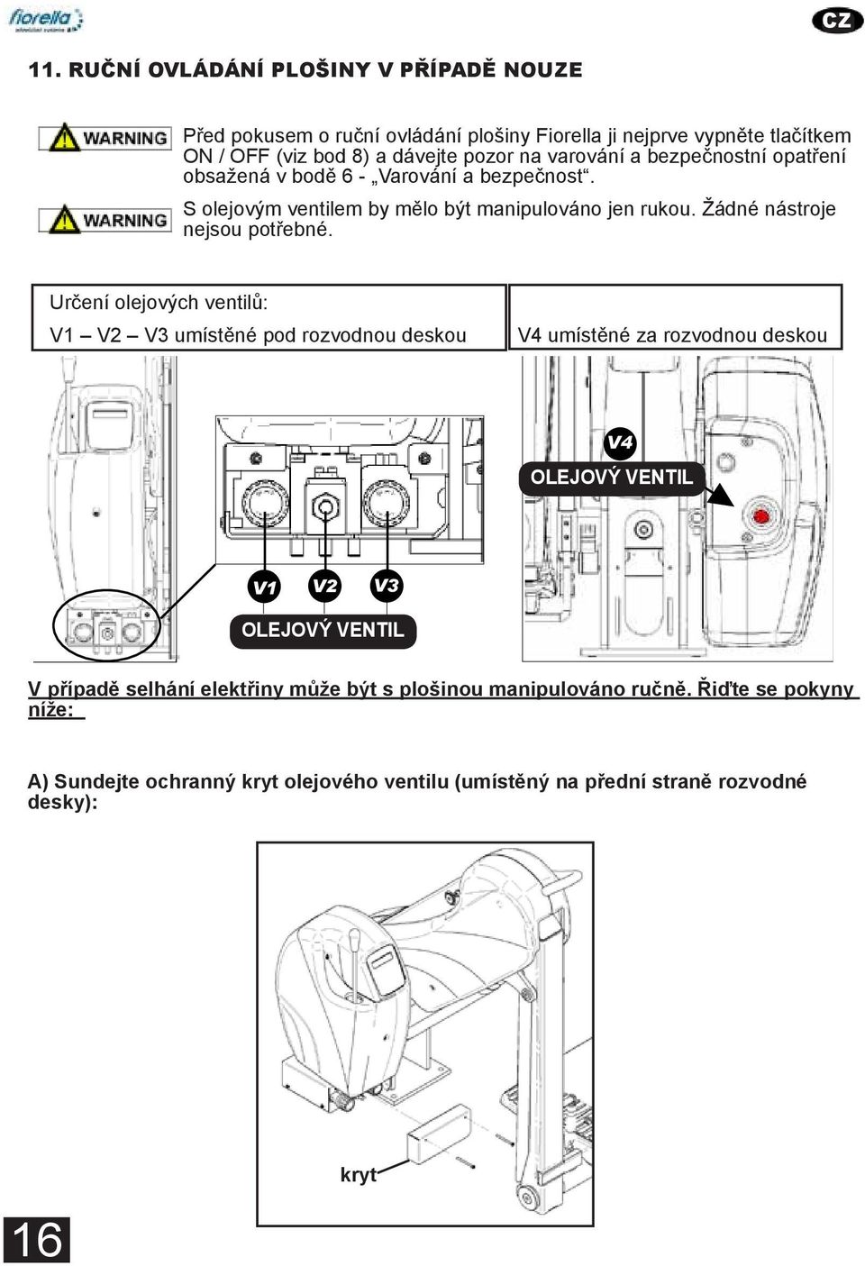 Any action brought to the product without the authorization of the manufacturer or the 11.