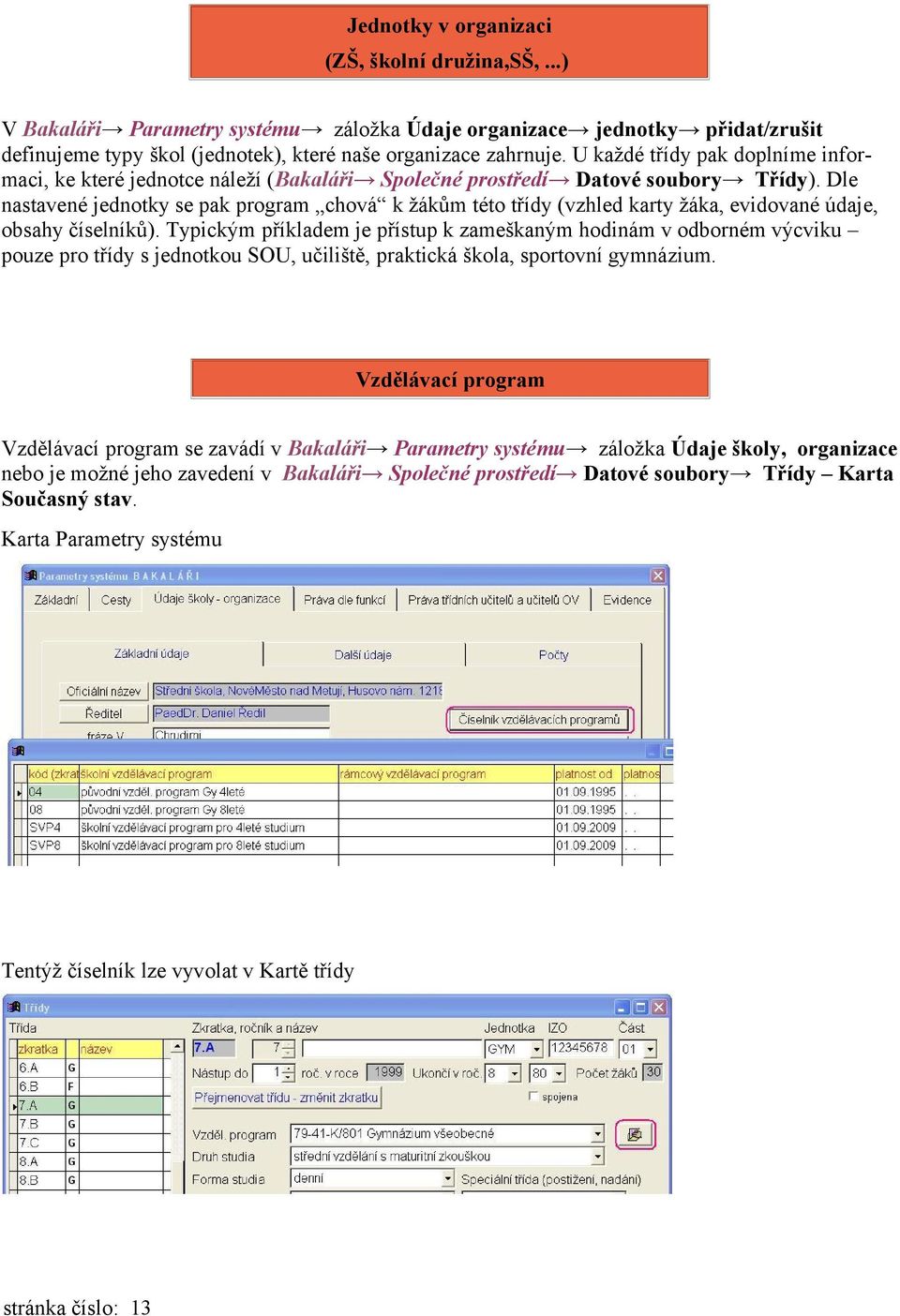 Příručka pro uživatele projektu Bakaláři zápis údajů do Školní matriky -  PDF Stažení zdarma