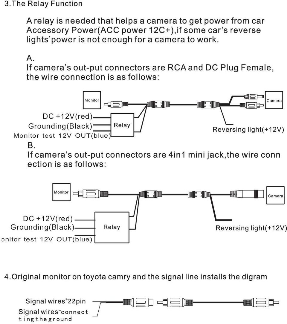 12V OUT(blue) DC +12V(red)