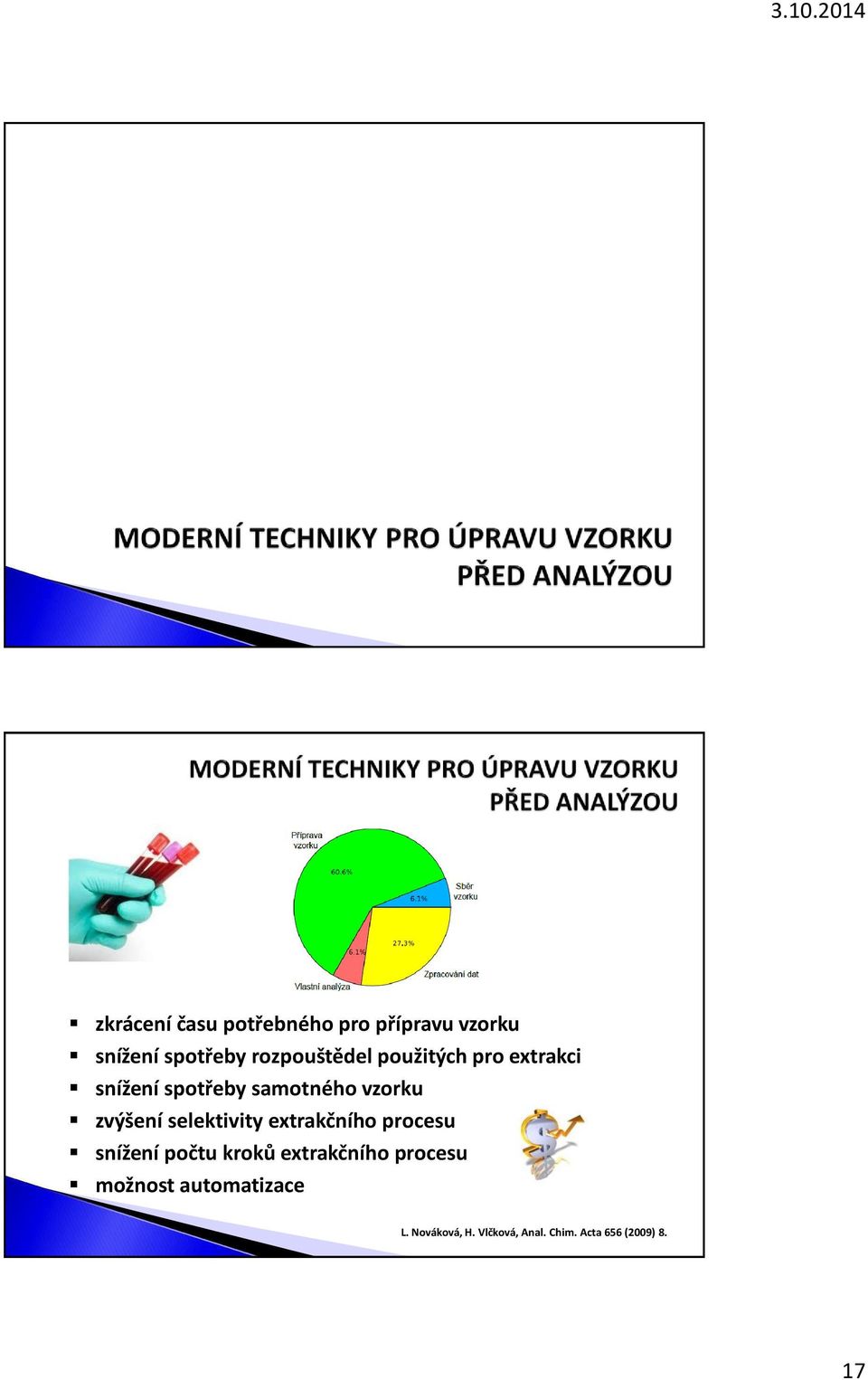 zvýšení selektivity extrakčního procesu snížení počtu kroků extrakčního