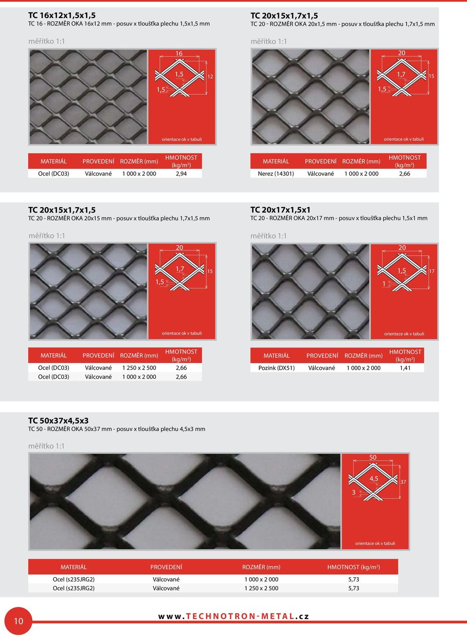 0 - ROZMěR OKA 0x17 mm - posuv x tloušťka plechu 1,5x1 mm 0 0 1,5 1,7 15 1 1,5 17 Ocel (DC0) Válcované 1 50 x 500,66 Ocel (DC0) Válcované 1 000 x 000,66 Pozink (DX51) Válcované