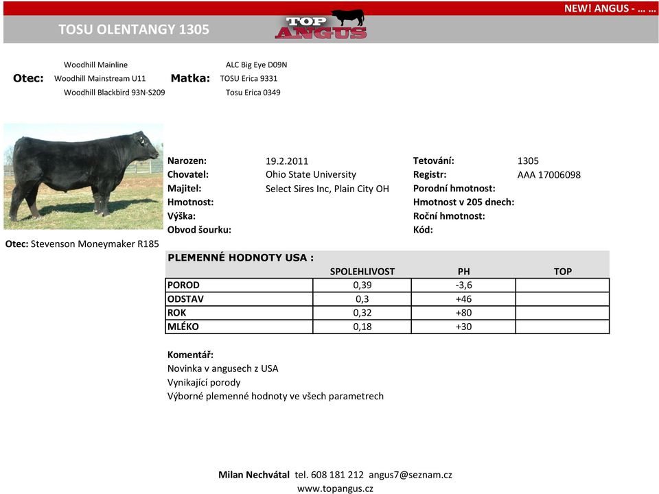 Moneymaker R185 Narozen: 19.2.