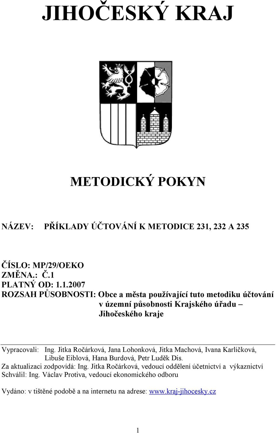 PLATNÝ OD: 1.