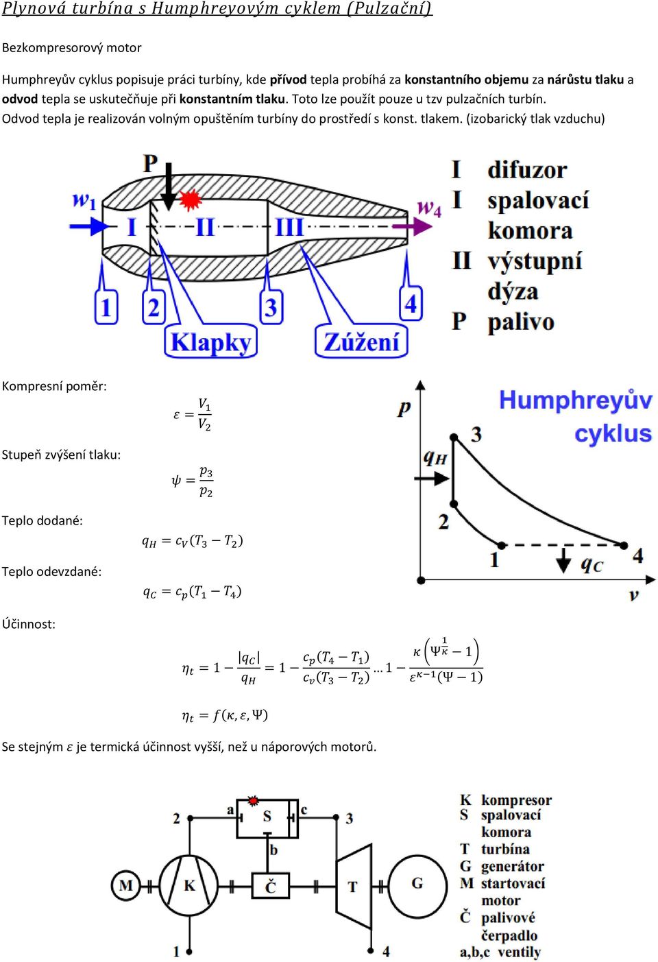 Toto lze použít pouze u tzv pulzačních turbín. Odvod tepla je realizován volným opuštěním turbíny do prostředí s konst. tlakem.